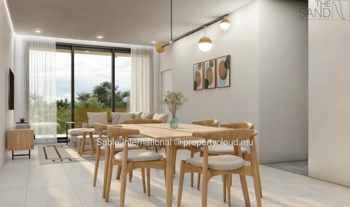 Duplex à vendre à Trou aux Biches, 216m², terrain en toute propriété, piscine commune