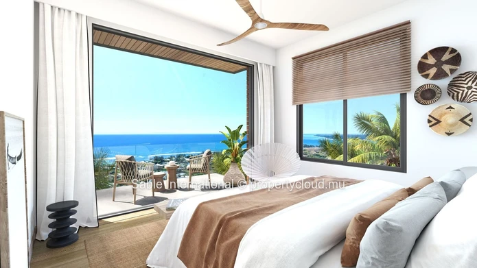 Villa PDS à vendre à Tamarin, Rivière Noire. 284m² habitables, 937m² terrain, 4 chambres, piscine, vue mer