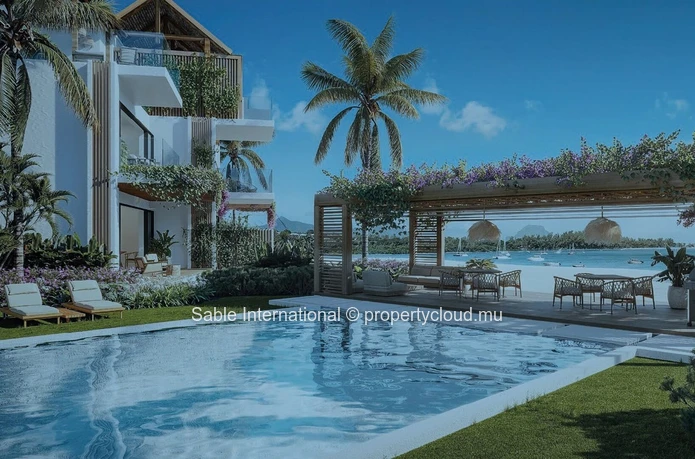 Beachfront Apartment with Sea Views in Rivière Noire 