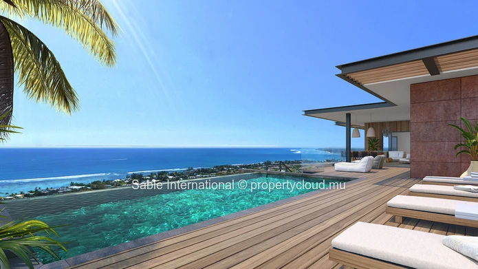 PDS à vendre à Tamarin, Rivière Noire - Black River. Extérieurs : LP, Parking, Veranda, Balcon, Piscine. Intérieurs :...