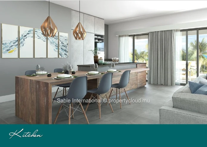 Luxurious G+2 Apartment with Communal Pool in Pointe aux Canonniers - 149m² Living Area - Sea Access - Padde  Court 