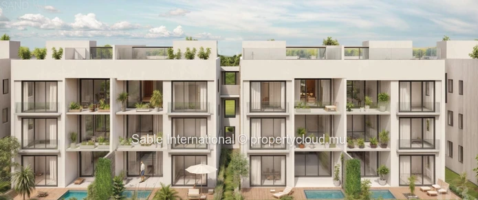 Duplex à vendre à Trou aux Biches, 216m², terrain en toute propriété, piscine commune