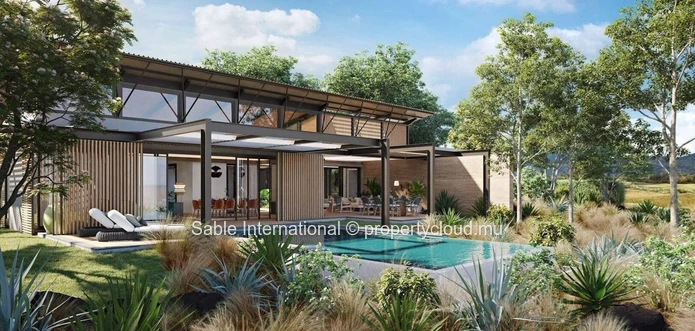 Luxurious Smart City Villa in Tamarin with Private Pool, Sea Access, and Tennis Court - 204m² Living Area 