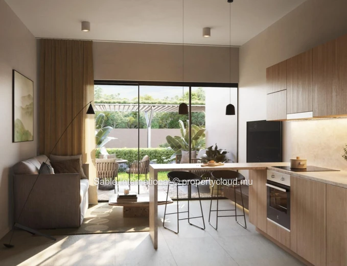 Superbe appartement à Péreybère, piscine sur le toit avec vue sur la mer