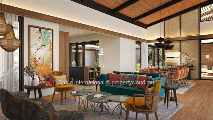 Luxurious Smart City Villa in Tamarin with Private Pool, Sea Access, and Tennis Court - 204m² Living Area 