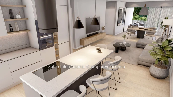 Luxurious Penthouse in Trou aux Biches with Communal Pool & Modern Amenities! 