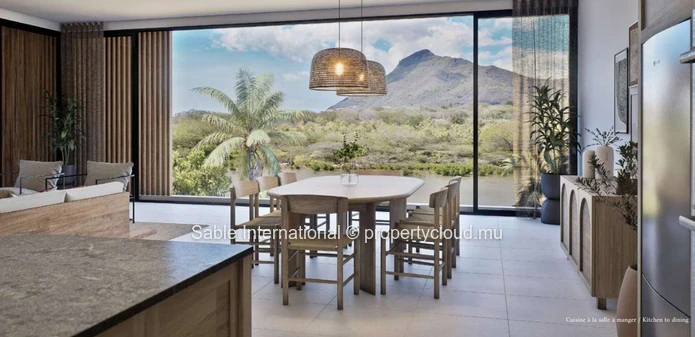 Appartement à vendre à Grande Rivière Noire, Le Morne, 125m², 3 chambres, piscine commune, vue montagne, proche commo...