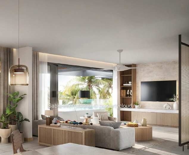 "Modern Apartment with Pool & Fitness Room in Pointe aux Piments, Trou aux Biches 