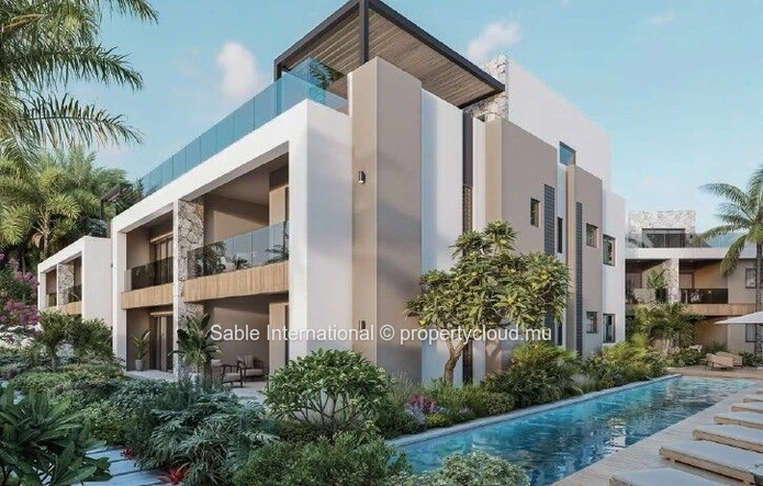 "Modern Apartment with Communal Pool in Tamarin, Rivière Noire - Black River Area