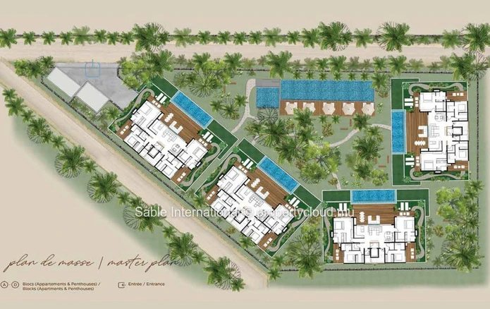 Appartement R+2 à vendre à Péreybère, 164m², 3 chambres, piscine commune, proche de la mer et des commodités.