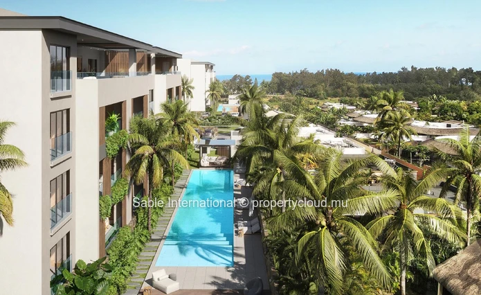 "Modern Apartment with Pool & Fitness Room in Pointe aux Piments, Trou aux Biches 