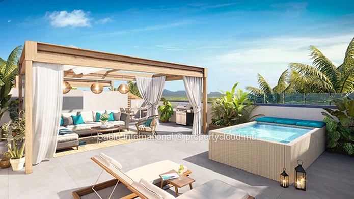 Appartement R+2 à vendre à Péreybère, 172m², 3 chambres, piscine commune, accès mer.