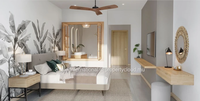 Appartement pieds dans l'eau à vendre à Calodyne, 119m², 3 chambres, piscine commune, vue mer