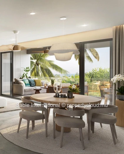 "Modern Apartment with Pool & Fitness Room in Pointe aux Piments, Trou aux Biches 