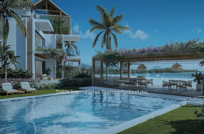 Luxurious Beachfront Penthouse with Stunning Sea Views in Rivière Noire