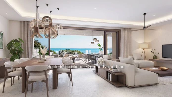 Luxury Penthouse in Roches Noires with Private Pool and Sea Views! 4 BR, Fitness Room, Close to Amenities 