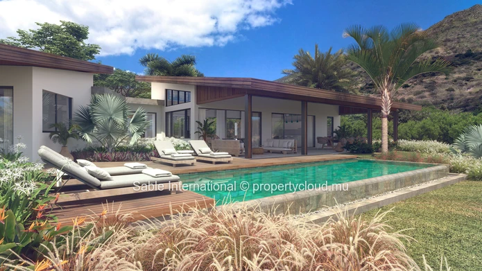 Luxury Villa with Private Pool in Tamarin - Rivière Noire Area | 4 Beds | Office | Mountain Views | Close to Golf & S...