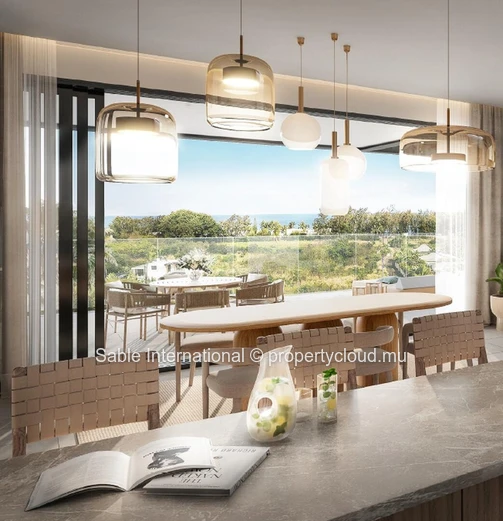"Modern Apartment with Pool & Fitness Room in Pointe aux Piments, Trou aux Biches 