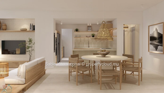 Luxury Apartment with Communal Pool in Flic en Flac - 136m² - 2 Bedrooms En Suite 