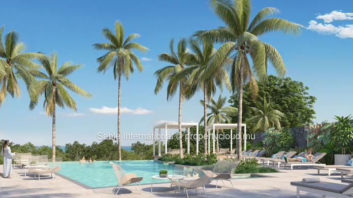 Luxury Penthouse in Roches Noires with Private Pool and Sea Views! 4 BR, Fitness Room, Close to Amenities 