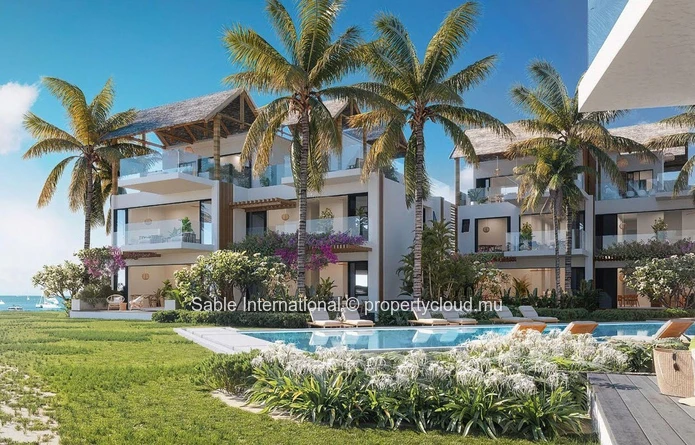 Luxurious Beachfront Penthouse with Stunning Sea Views in Rivière Noire