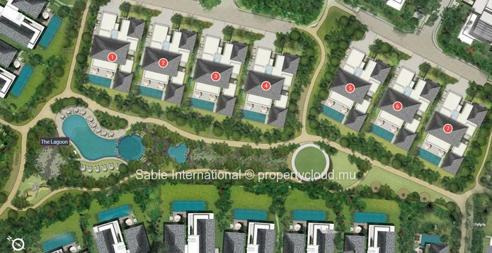 Villa PDS à vendre à Grand Baie, 349m² habitables, terrain de 787m², 4 chambres, bureau, garage, salle de gym, proche...