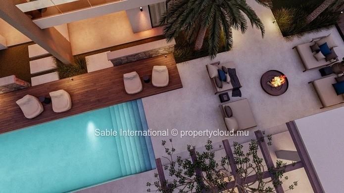 Luxurious Penthouse in Trou aux Biches with Communal Pool & Modern Amenities