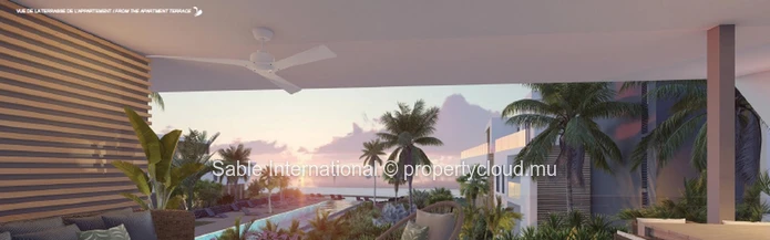 Luxurious Beachfront RES Apartment with Stunning Views! Live in luxury in Rivière Noire with communal pool, sea acces...