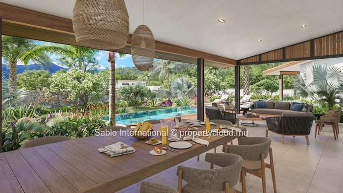 Luxury Villa with Private Pool in Tamarin - Rivière Noire Area | 4 Beds | Office | Mountain Views | Close to Golf & S...