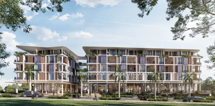 Appartement R+2 à vendre à Grand Baie, 152m², 3 chambres, vue mer, proche commodités, climatisé, ascenseur.