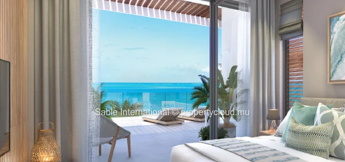 Luxurious Beachfront RES Apartment with Stunning Views! Live in luxury in Rivière Noire with communal pool, sea acces...