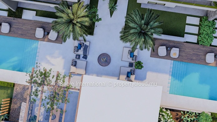 Luxurious Penthouse in Trou aux Biches with Communal Pool & Modern Amenities! 