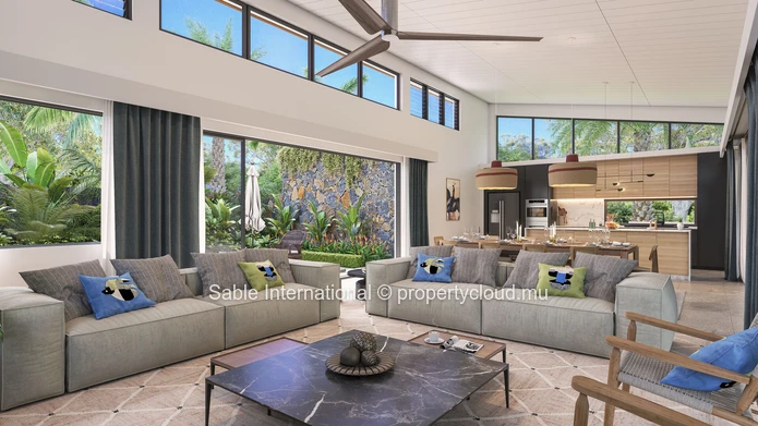 Luxury Villa with Private Pool in Tamarin - Rivière Noire Area | 4 Beds | Office | Mountain Views | Close to Golf & S...
