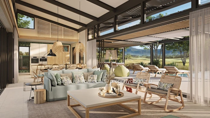 Luxury Villa in Smart City Tamarin with Private Pool, Beachfront, Tennis Court, and More! 