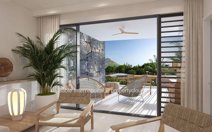 Luxury Apartment with Communal Pool in Flic en Flac - 136m² - 2 Bedrooms En Suite 