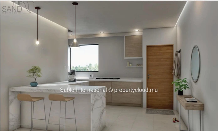 Duplex à vendre à Trou aux Biches, 216m², terrain en toute propriété, piscine commune